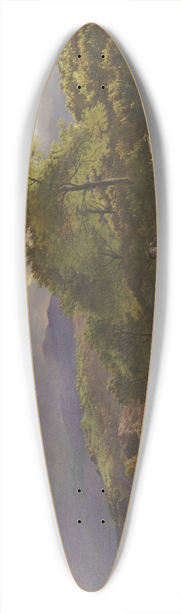 Sidney Richard Percy - Figures resting in a mountain landscape 39.3 inch art pintail longboard deck
