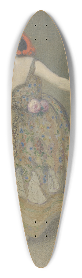 Sigmund Walter Hampel - Spanische Tnzerin (Portrt der Mlle E.) 39.3 inch art pintail longboard deck
