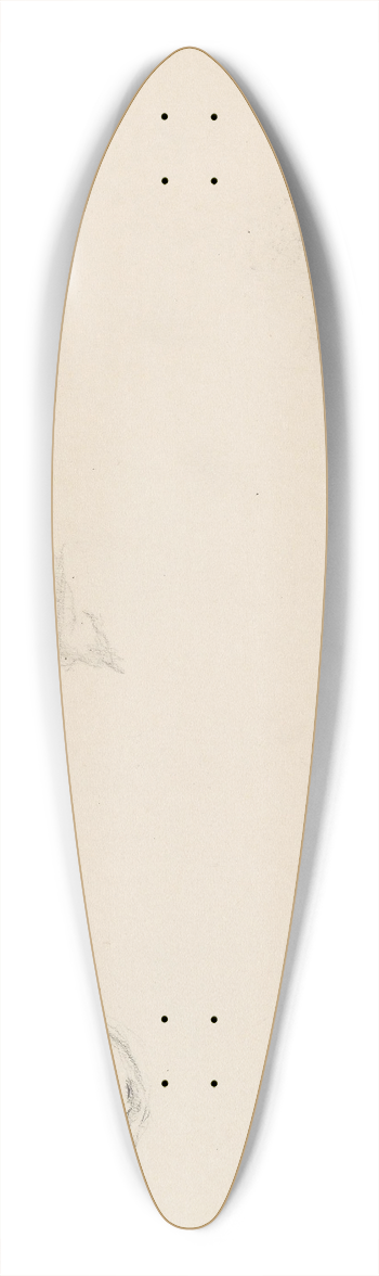 Signe Scheel - Barn med hatt; riss av barneansikt 39.3 inch art pintail longboard deck