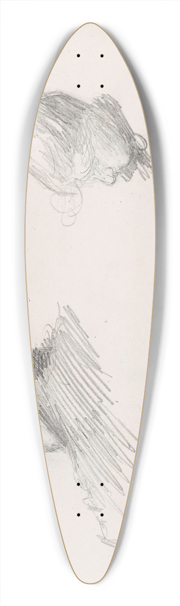 Signe Scheel - Johan Christian Rder Scheel; to hoder 39.3 inch art pintail longboard deck