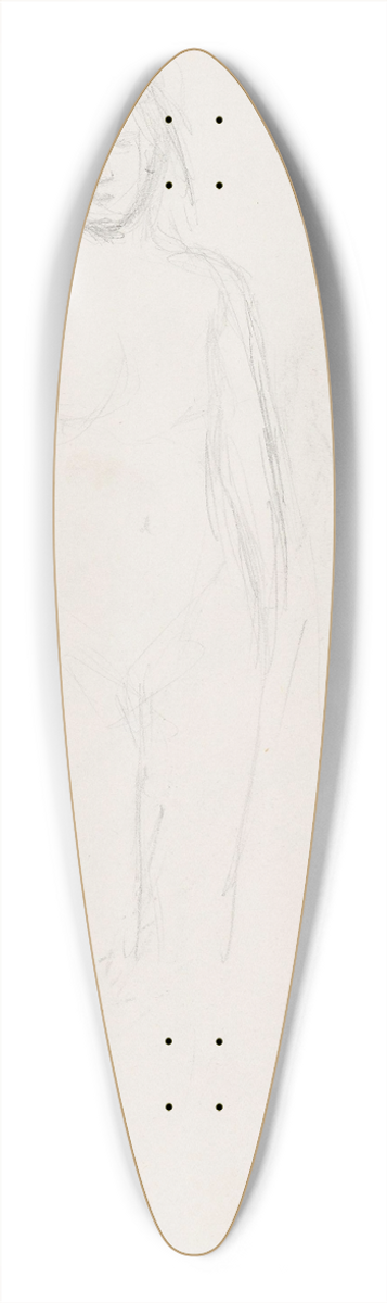 Signe Scheel - Kvinneakt 39.3 inch art pintail longboard deck