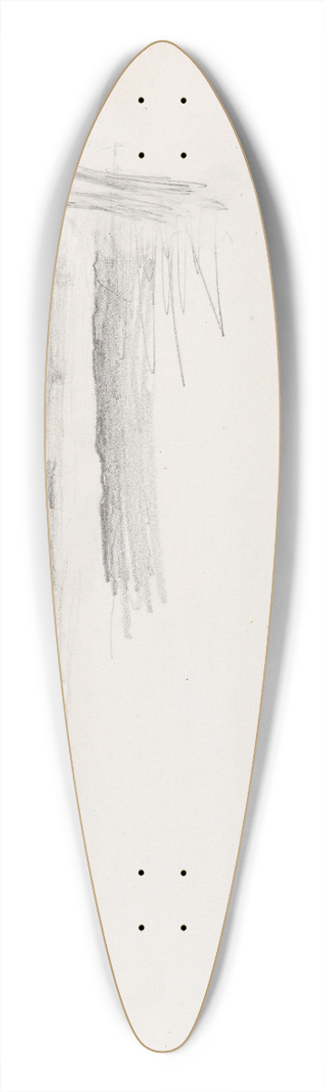 Signe Scheel - Landskap med tre 39.3 inch art pintail longboard deck