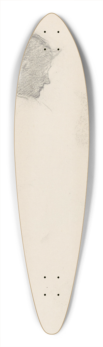 Signe Scheel - Riss av kvinne 39.3 inch art pintail longboard deck
