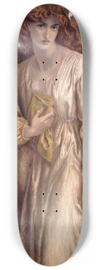 Dante Gabriel Rossetti - Salutation of Beatrice 8.25 inch art skate deck