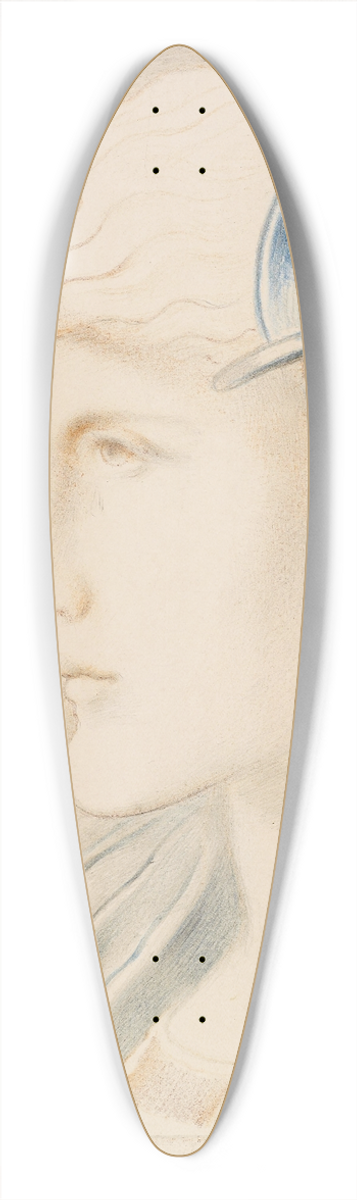 Simeon Solomon - Twilight, Pity and Death 39.3 inch art pintail longboard deck