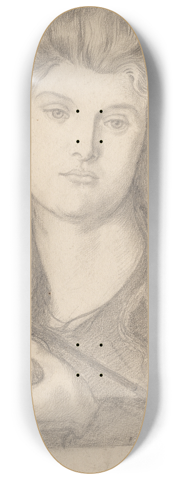 Dante Gabriel Rossetti - Study for Venus Verticordia 8.25 inch art skate deck