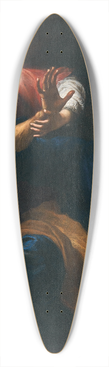 Simone Pignoni - The Liberation of Saint Peter 39.3 inch art pintail longboard deck