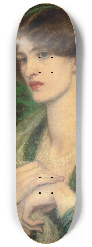 Dante Gabriel Rossetti - The Salutation Of Beatrice 8.25 inch art skate deck