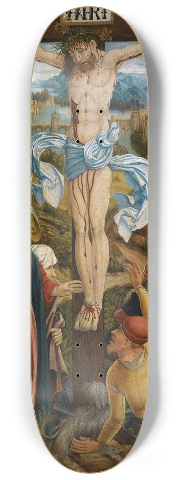 Danube School - The Crucifixion 8.25 inch art skate deck