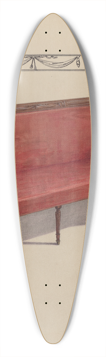 Simon Weiss - Sofa (Sheraton) 39.3 inch art pintail longboard deck