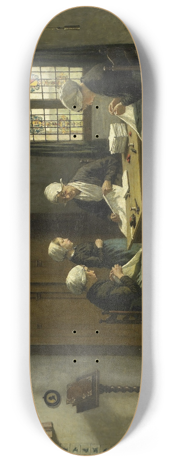 David Adolph Constant Artz - In the Orphanage at Katwijk-Binnen 8.25 inch art skate deck