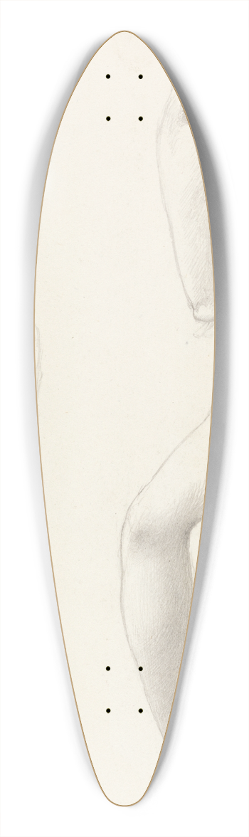 Sir Edward Coley Burne-Jones - Studies of an Arm and Hands 39.3 inch art pintail longboard deck