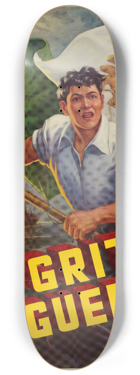 David Arreola - El Grito de Guerra 8.25 inch art skate deck