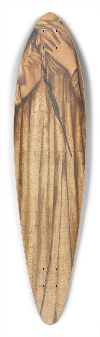Sir Edward Coley Burne-Jones - The Three Marys 39.3 inch art pintail longboard deck