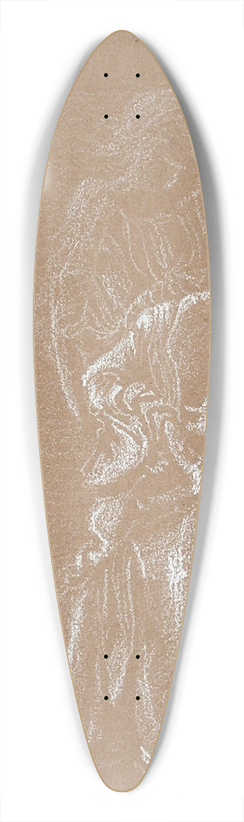 Sir Edward Coley Burne-Jones - Three Figures 39.3 inch art pintail longboard deck