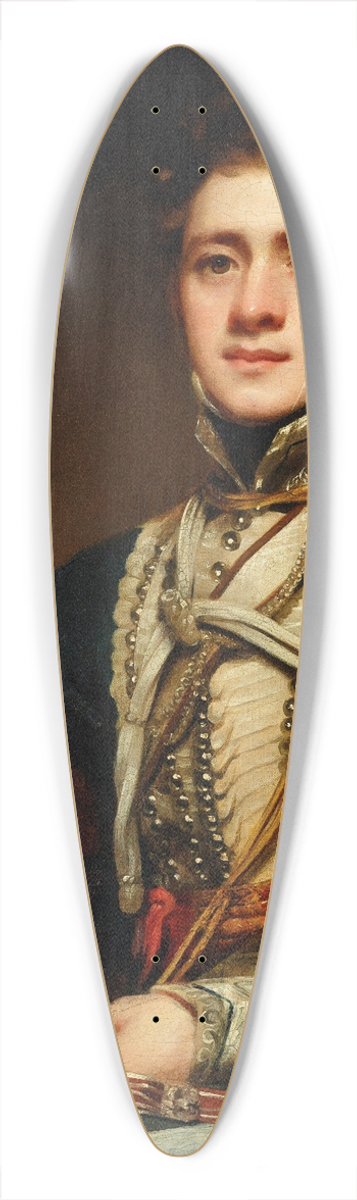 Sir Henry Raeburn - Lieutenant Colonel George Allan of the 16th Hussars, The Hussar 39.3 inch art pintail longboard deck