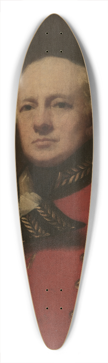 Sir Henry Raeburn - Lieutenant General Duncan Campbell 39.3 inch art pintail longboard deck