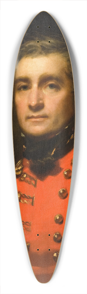 Sir Henry Raeburn - Portrait of General Henry Wynyard 39.3 inch art pintail longboard deck