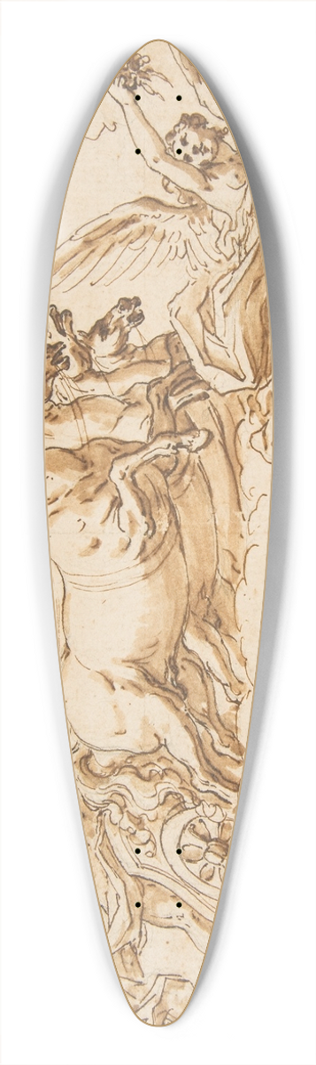 Sir James Thornhill - Chariot of Apollo 39.3 inch art pintail longboard deck