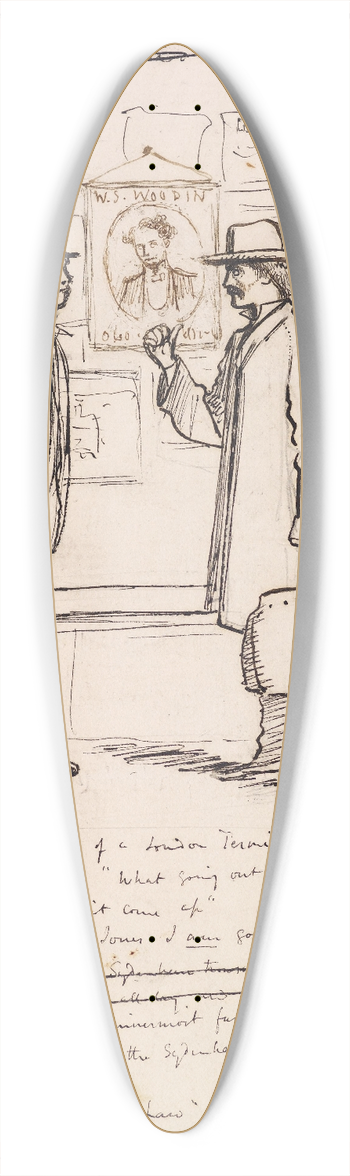 Sir John Everett Millais - Departure for the Country 39.3 inch art pintail longboard deck