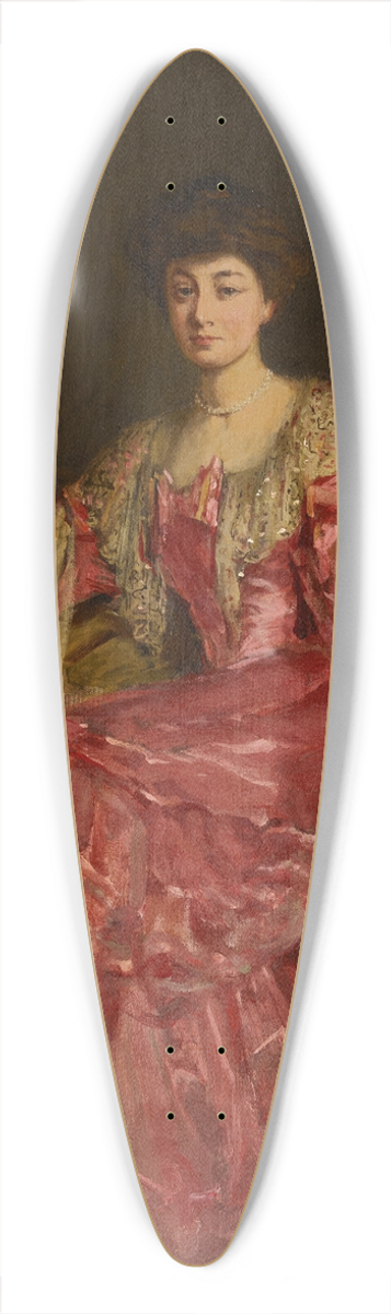 Sir John Lavery - Portrait of Mabel Choate (1870-1958) 39.3 inch art pintail longboard deck