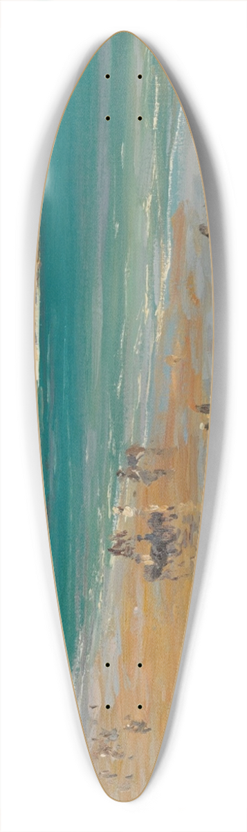 Sir John Lavery - The Beach, Tangier 39.3 inch art pintail longboard deck