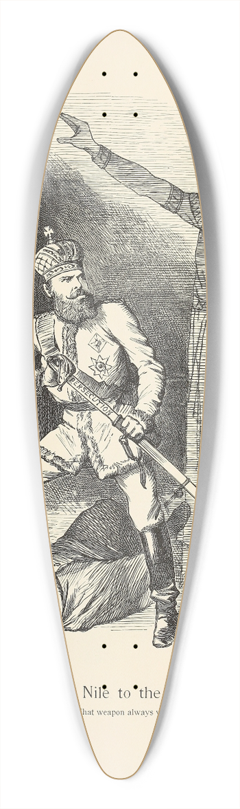 Sir John Tenniel - From the Nile to the Neva 39.3 inch art pintail longboard deck