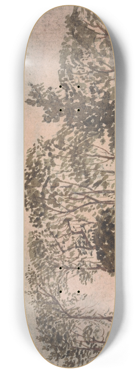 David Charles Read - Landscape with trees 8.25 inch art skate deck