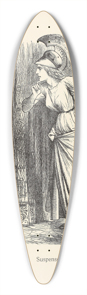 Sir John Tenniel - Suspense 39.3 inch art pintail longboard deck