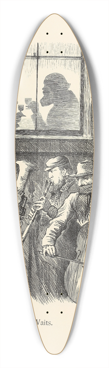 Sir John Tenniel - The Waits 39.3 inch art pintail longboard deck