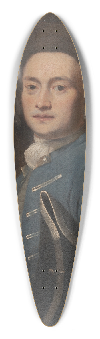 Sir Joshua Reynolds - An Unknown Man 39.3 inch art pintail longboard deck