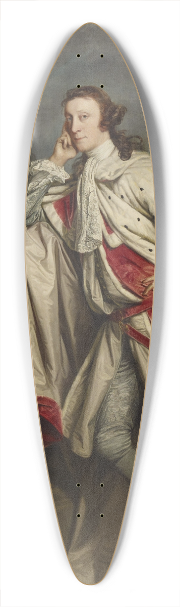 Sir Joshua Reynolds - James, 7th Earl of Lauderdale 39.3 inch art pintail longboard deck