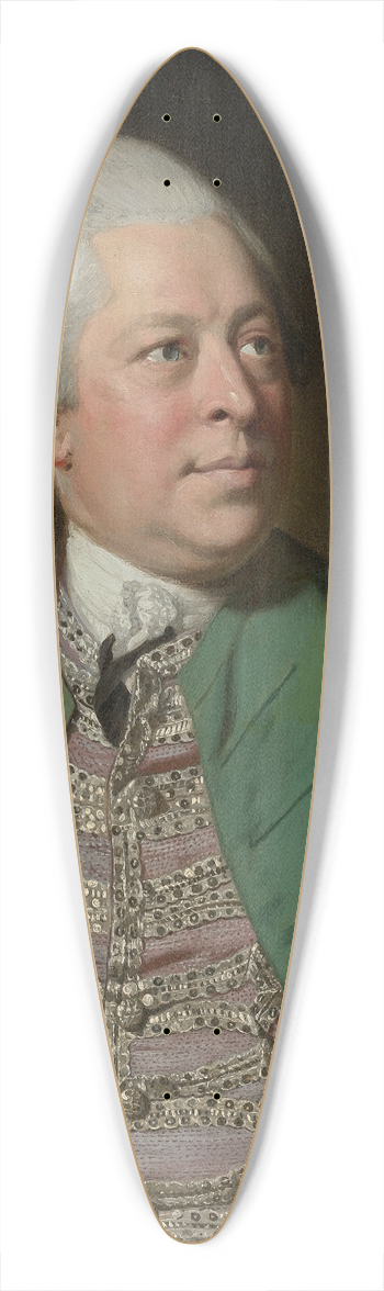 Sir Joshua Reynolds - Portrait of Edward Holden Cruttenden (1720-1771) 39.3 inch art pintail longboard deck