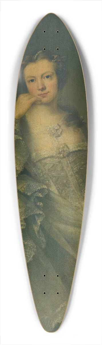 Sir Joshua Reynolds - Portrait Of Miss Bullock 39.3 inch art pintail longboard deck