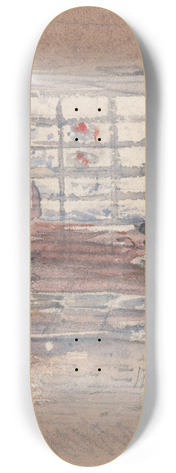 David Cox - A Tudor Room with Figures 8.25 inch art skate deck