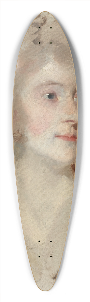 Sir Thomas Lawrence - Portrait bust of a lady 39.3 inch art pintail longboard deck