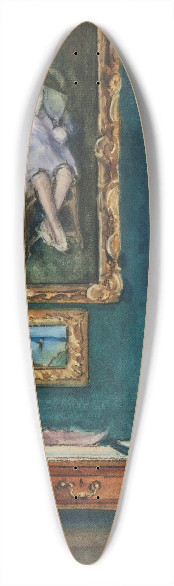 Sir William Eden - Interior at Windlestone 39.3 inch art pintail longboard deck