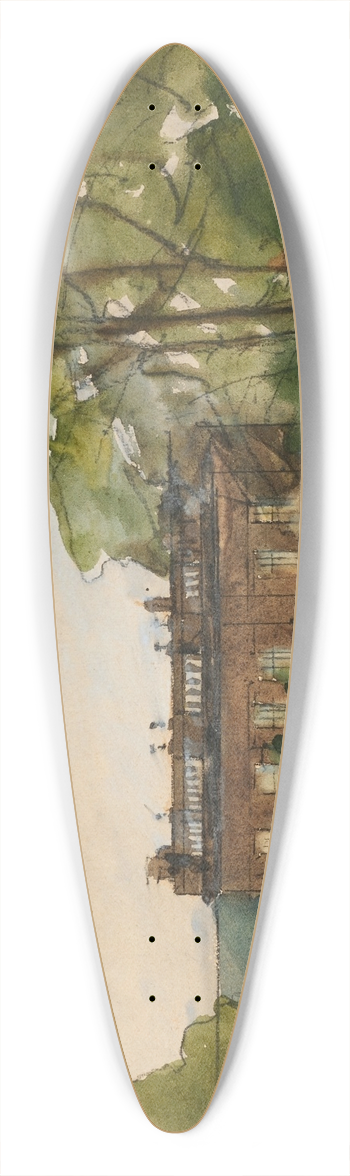 Sir William Eden - Study 39.3 inch art pintail longboard deck