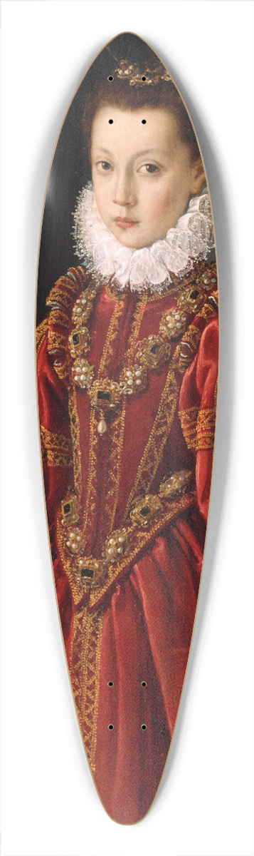 Sofonisba Anguissola - Portrait of a Young Lady 39.3 inch art pintail longboard deck