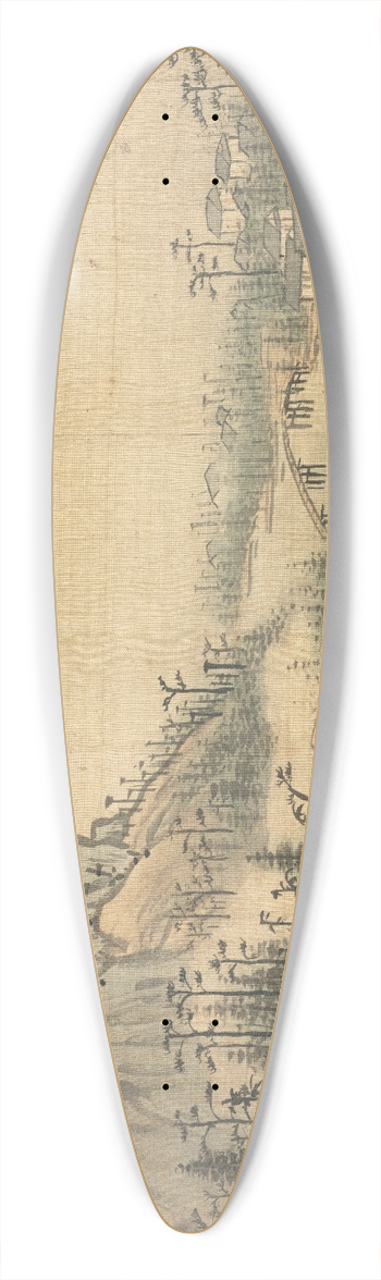 Song Xu - Hexi 39.3 inch art pintail longboard deck