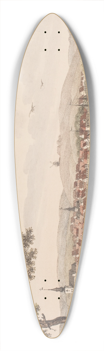 Sren L. Lange - Randers 39.3 inch art pintail longboard deck