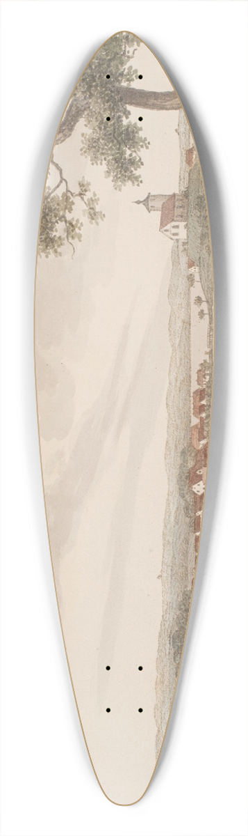 Sren L. Lange - Skanderborg 39.3 inch art pintail longboard deck