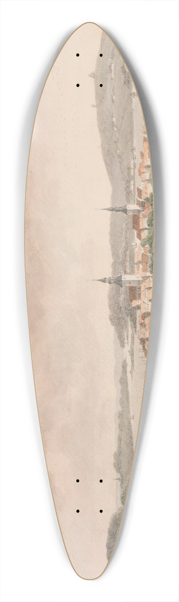 Sren L. Lange - Svendborg 39.3 inch art pintail longboard deck
