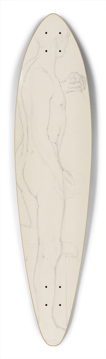 Stanisaw Cercha - Akt mski  szkic 39.3 inch art pintail longboard deck