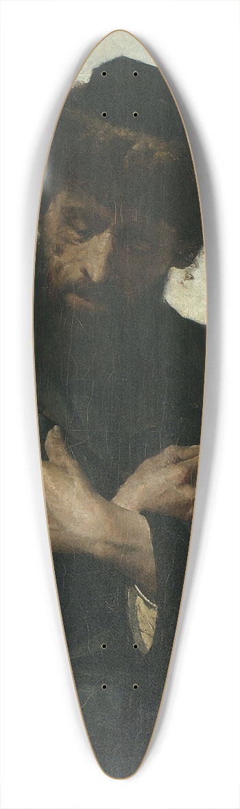 Stanisaw Grocholski - Praying Jew 39.3 inch art pintail longboard deck