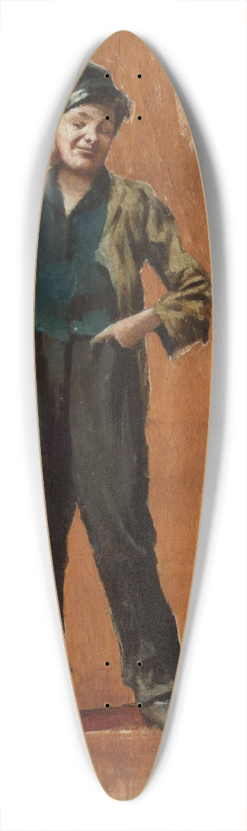 Stanisaw Lentz - Urchin 39.3 inch art pintail longboard deck