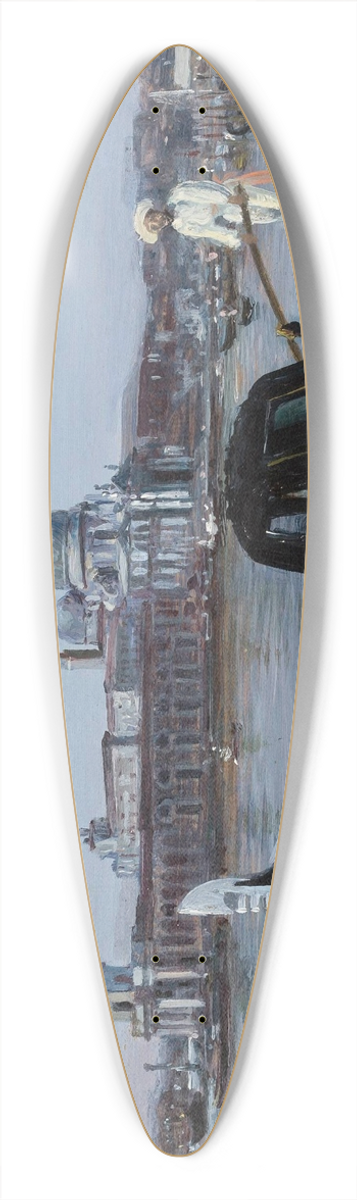 Stanisaw Masowski - View of Venice. Santa Maria della Salute 39.3 inch art pintail longboard deck
