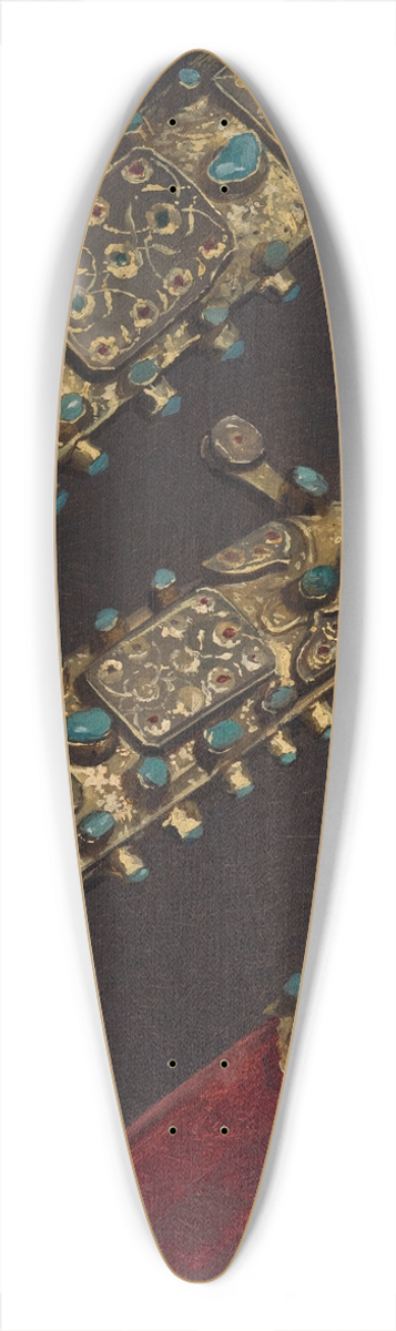 Stanisaw von Chlebowski - Study of a Turkish Sabre from the 17th C. 39.3 inch art pintail longboard deck