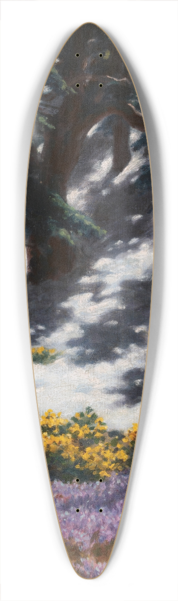 Stanisaw Witkiewicz - Crocuses and Marsh-Marigolds 39.3 inch art pintail longboard deck