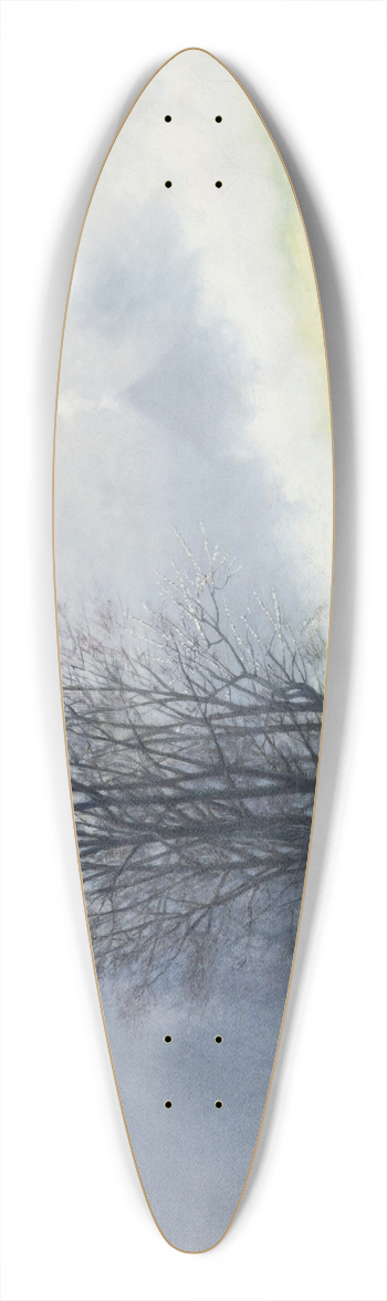Stanisaw Witkiewicz - Spring Mist 39.3 inch art pintail longboard deck